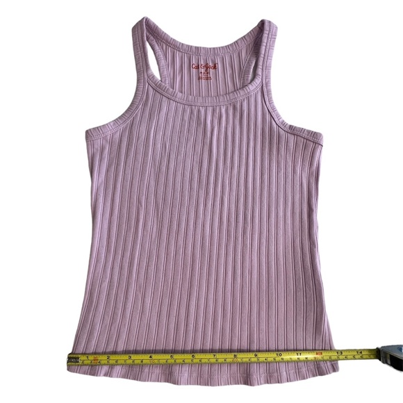 Girls Cat & Jack Light Purple Ribbed Tank Top sz 7/8 - Picture 6 of 6